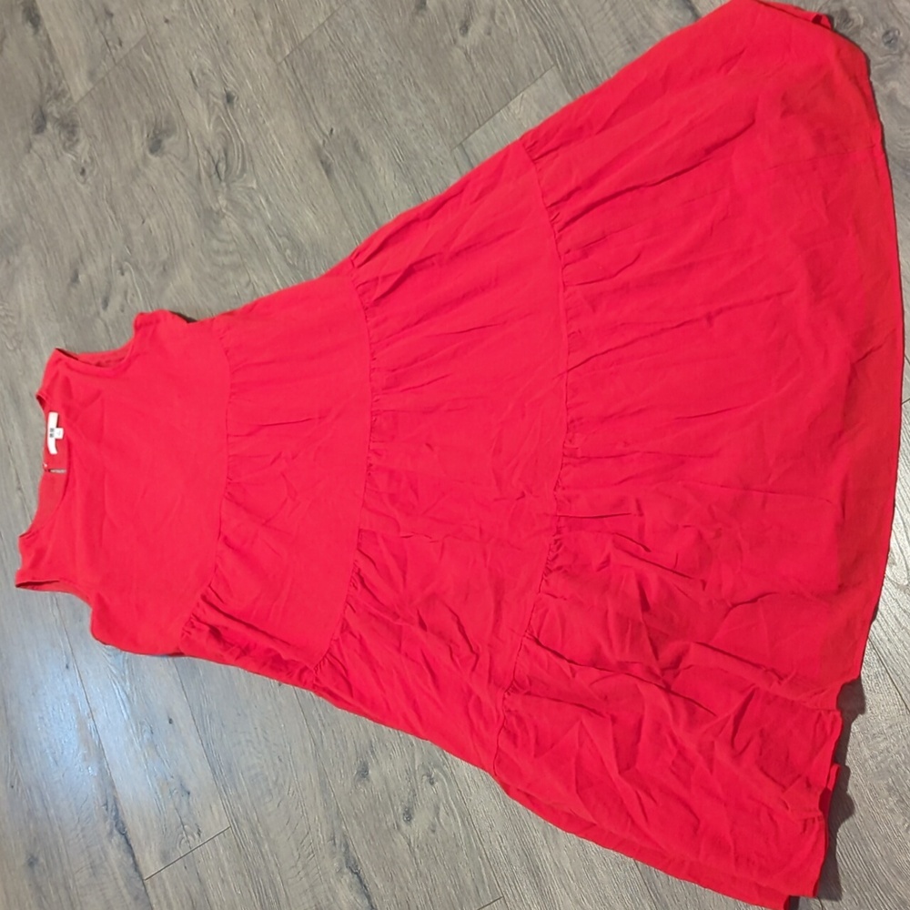 Uniqlo Tiered Sleeveless Cotton Maxi Dress